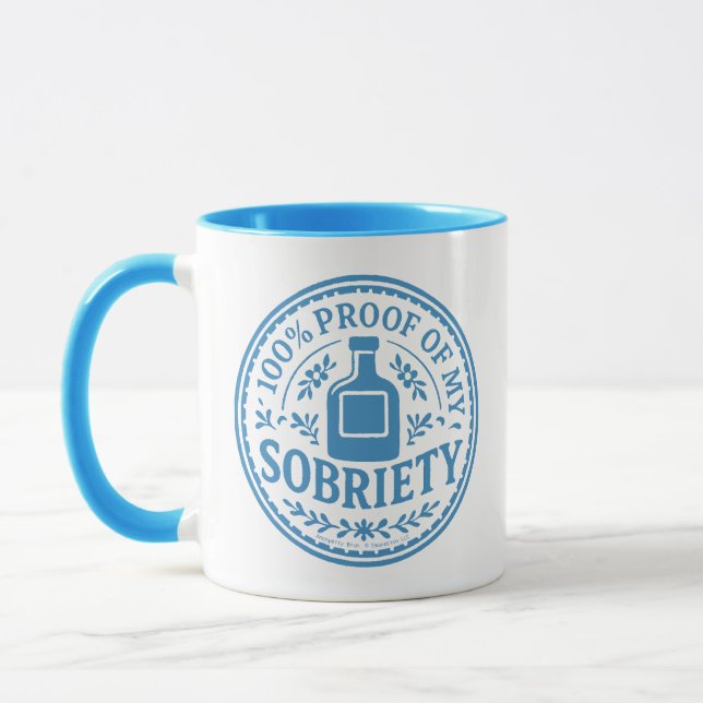 100% Proof of My Sobriety - Mug Mugg (Vänster)
