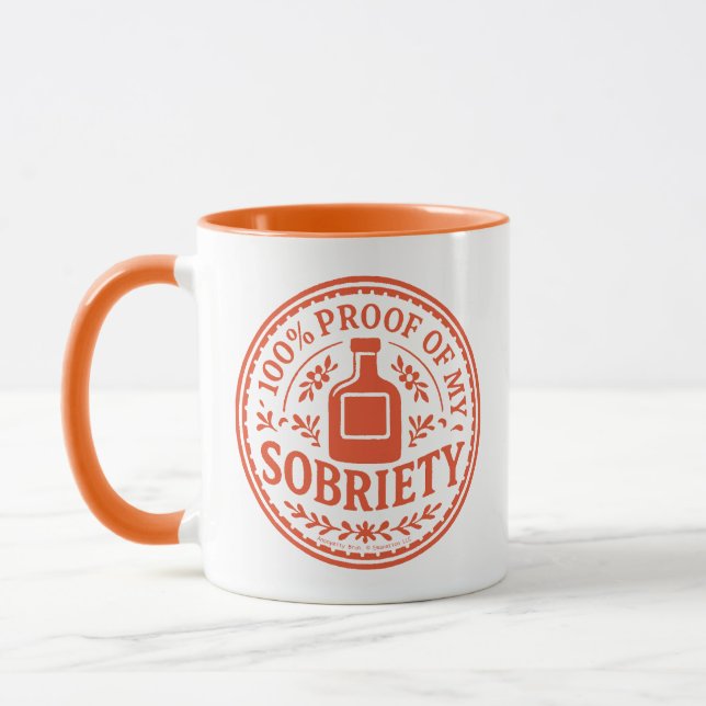 100% Proof of My Sobriety - Mug Mugg (Vänster)