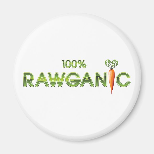 100 % Rawganic Raw Food - Carrot Magnet (Framsidan)