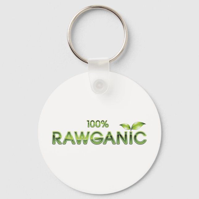 100 % rawganiskt råmat nyckelring (Framsida)