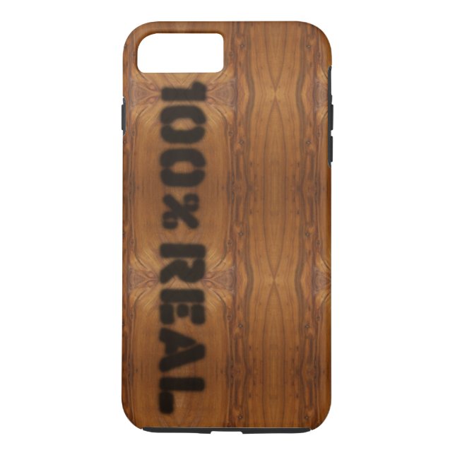 100 % Real Wood Grain-utseende Case-Mate iPhone Skal (Baksida)