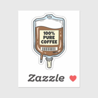 100 % ren kaffe klistermärken