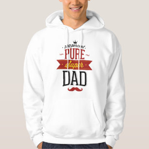 100 % ren Toppen Pappa Hoodie