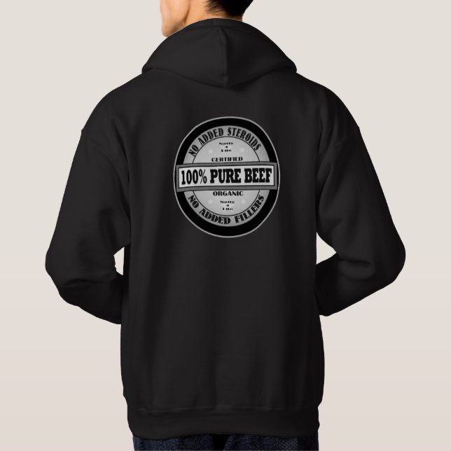 100% rena nötkött hoodie (Baksida)