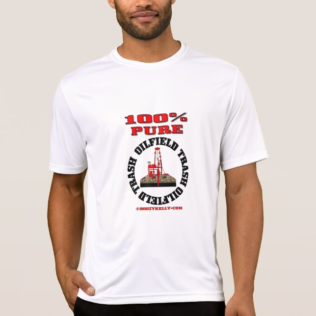 100% rena oilfieldsopor, oilfieldT-tröja, olja Tee Shirt (Framsida)