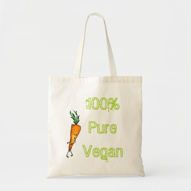 100% rena vegan - morot tygkasse (Framsidan)