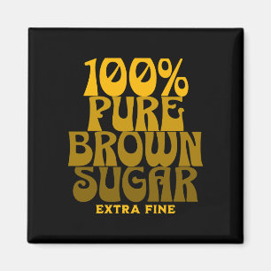 100 % rent brunt socker Melanin Unisex Magnet