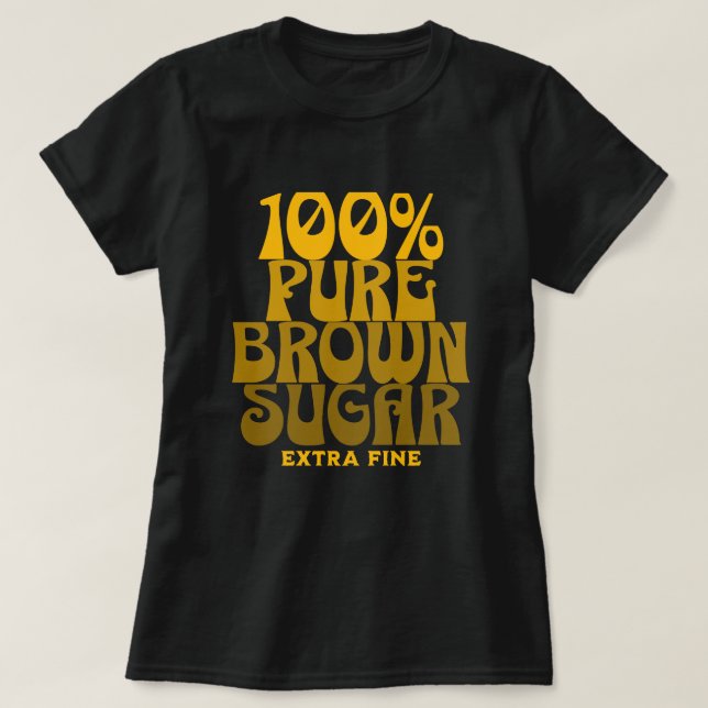 100 % rent brunt socker Melanin Unisex T Shirt (Design framsida)
