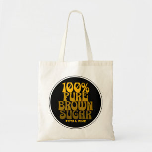 100 % rent brunt socker Melanin Unisex Tygkasse