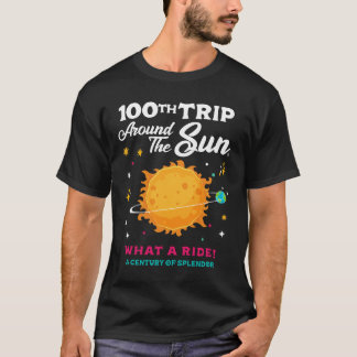 100 resor runt solen 100-årsfest t shirt