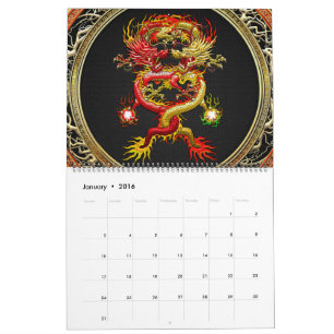 [100] Röd- och Gult-drakar Kalender