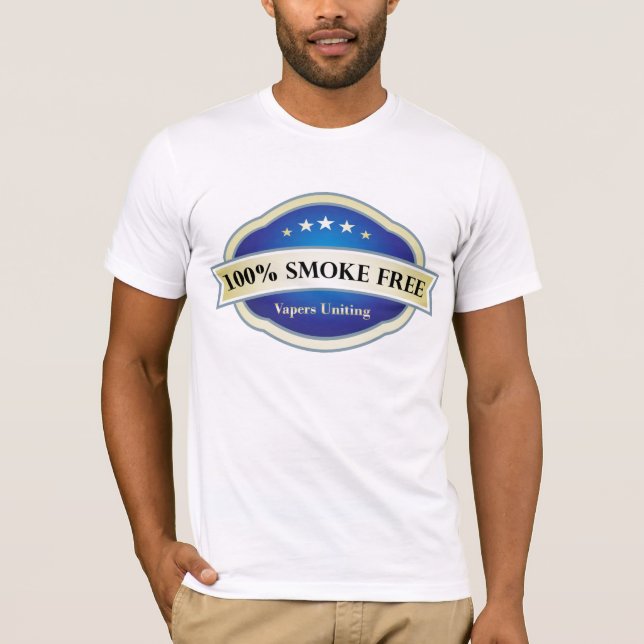 100% röker fritt, Vapers att förena T-shirt (Framsida)
