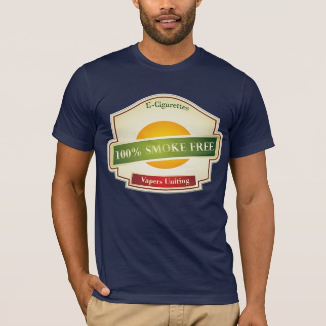 100% röker fritt, Vapers att förena T-shirt (Framsida)