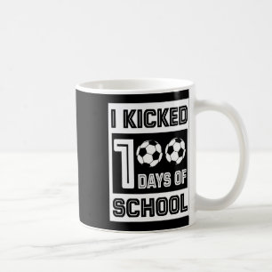 100 Roligtar i skolan 100 dagar för fotboll Kaffemugg