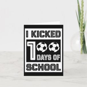 100 Roligtar i skolan 100 dagar för fotboll Kort