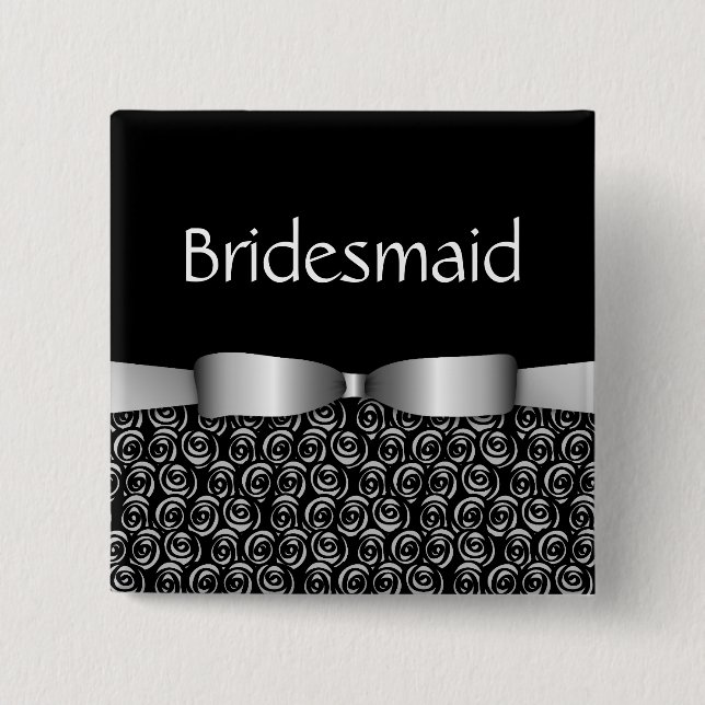 100 Rosettes som gifta sig brudtärnan, knäppas - Knapp (Framsida)