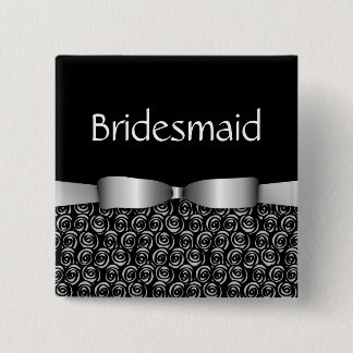 100 Rosettes som gifta sig brudtärnan, knäppas - Knapp