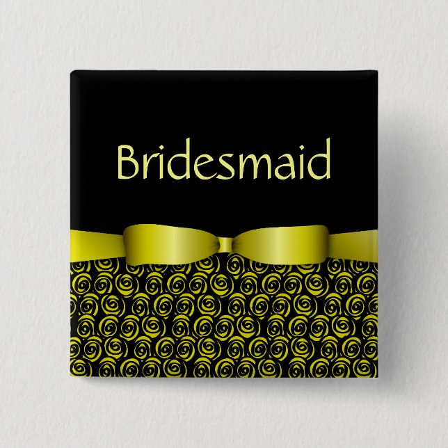 100 Rosettes som gifta sig brudtärnan, knäppas - Knapp (Framsida)