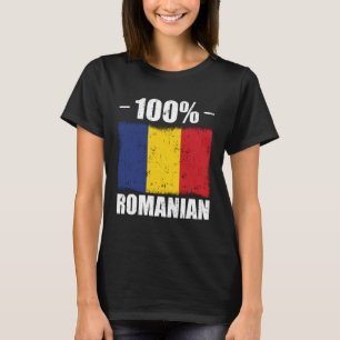 100 % rumäner Rumänien Balkanhelgdagarnas gåva T Shirt