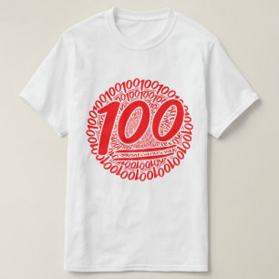 100 runt om t shirt