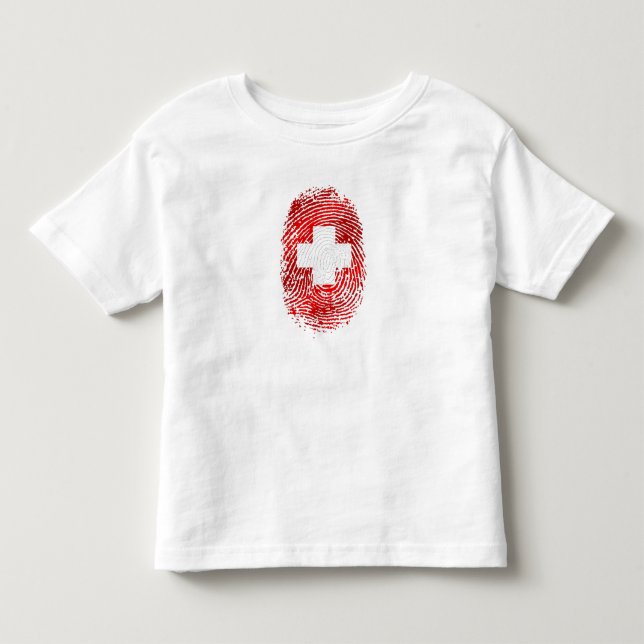 100% schweizareDNA identifierar med fingeravtryck Tröja (Framsida)