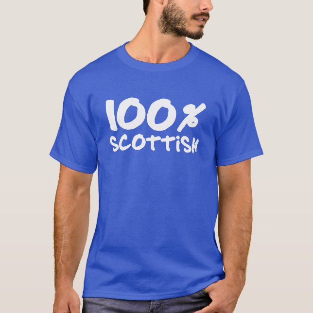 100 % Scottish T-Shirt (Framsida)