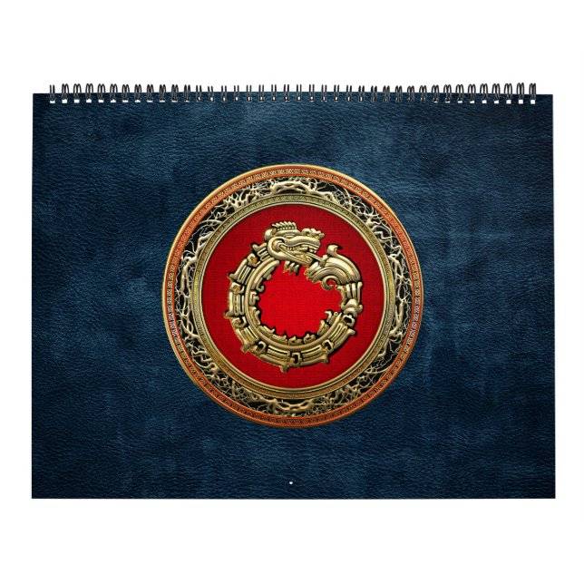 [100] Serpent Gud Quetzalcoatl [Guld] Kalender (Omslag)