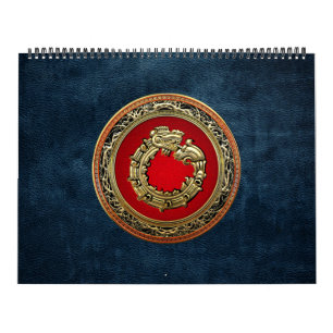 [100] Serpent Gud Quetzalcoatl [Guld] Kalender