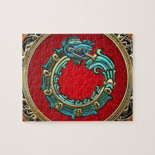 [100] Serpent Gud Quetzalcoatl [Jade] Pussel