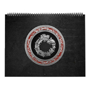 [100] Serpent Gud Quetzalcoatl [Silver] Kalender