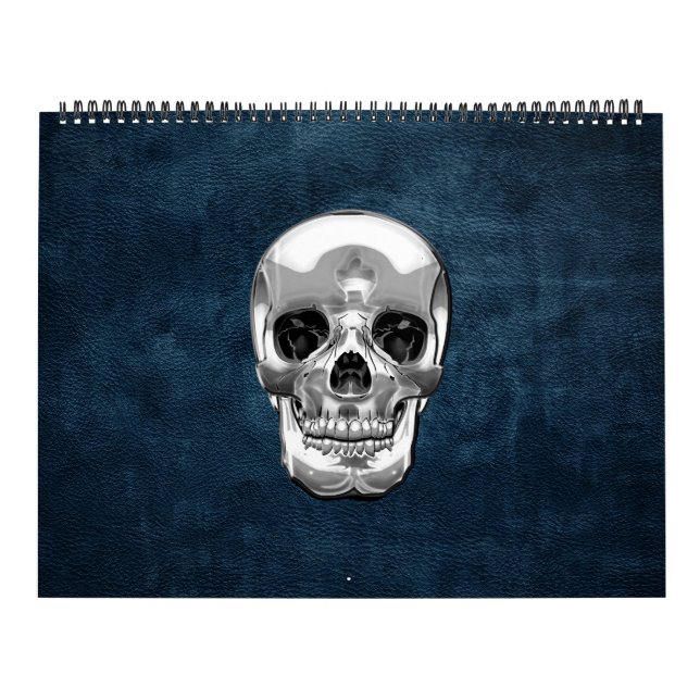 [100] Silver Human Skull Kalender (Omslag)