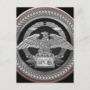 [100] Silver romersk kejsardöme över Medallion Vykort