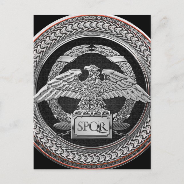 [100] Silver romersk kejsardöme över Medallion Vykort (Framsida)