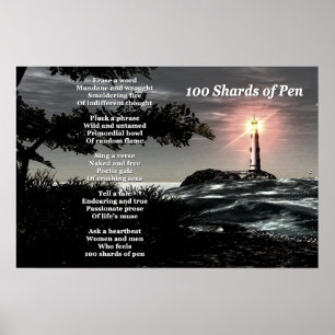 100 skärvor av Pen Poster