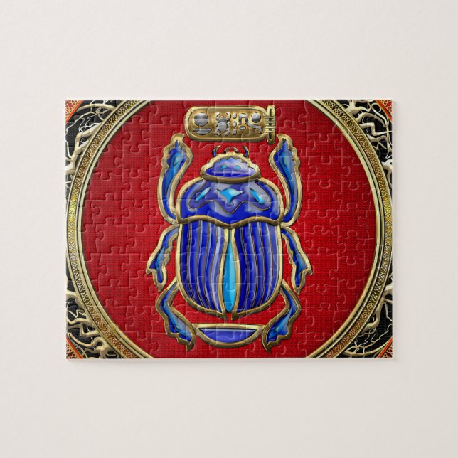 [100] SkattTrove: Forntida egyptisk Scarab Pussel (Horisontell)