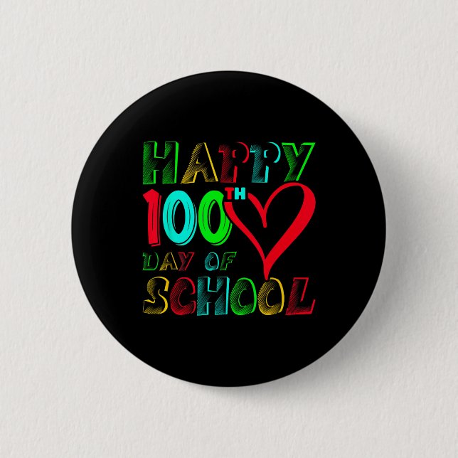 100 skoldag 100 dagar Cute Studenter Boys Gi Knapp (Framsida)