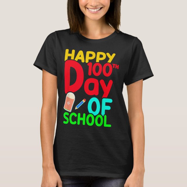 100 skoldag 100 dagar Cute Studenter Boys Gi T Shirt (Framsida)