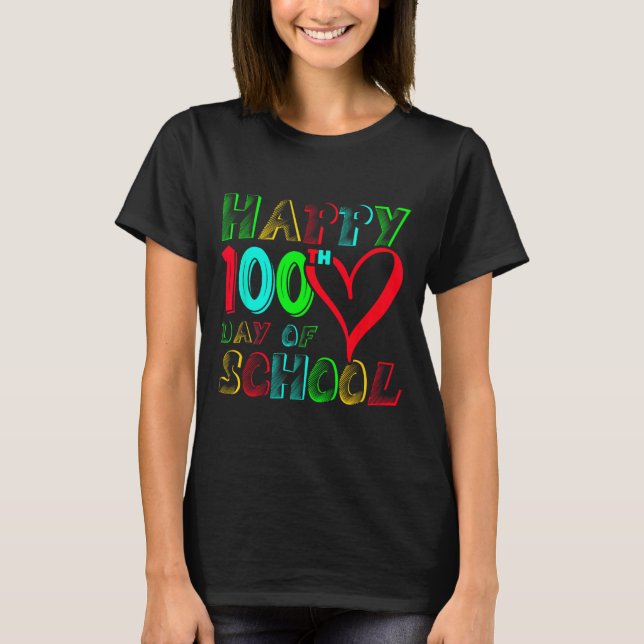 100 skoldag 100 dagar Cute Studenter Boys Gi T Shirt (Framsida)
