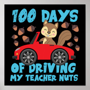 100 skoldag 100 dagars körning för min lärare poster