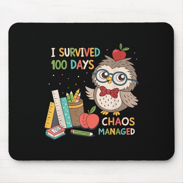 100 skoldag - jag Överlevt 100 dagar - Chaos Musmatta (Framsidan)