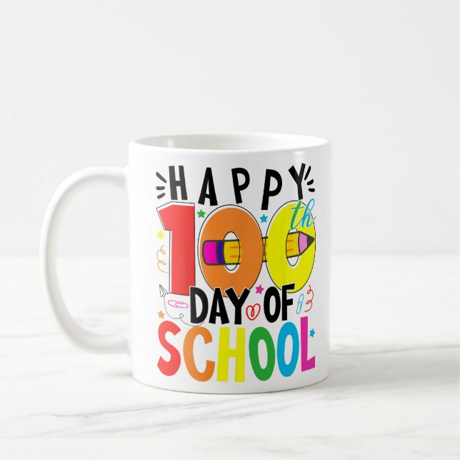 100 skoldagar 100 dagar med skollärare Stu Kaffemugg (Vänster)