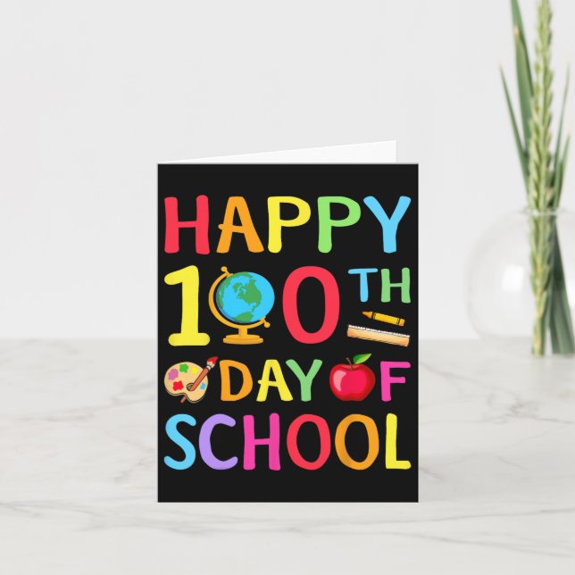 100 skoldagar 100 dagar med skollärare Stu Kort (Framsida)