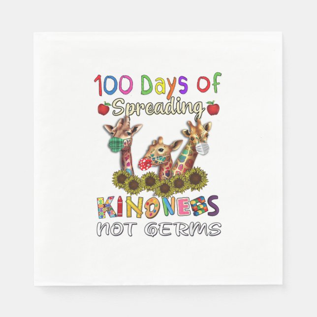 100 skoldagar, 100 dagar med utbredd känsel pappersservett (Framsidan)