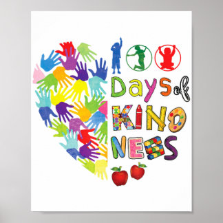 100 skoldagar, 100 dagar med utbredd känsel poster