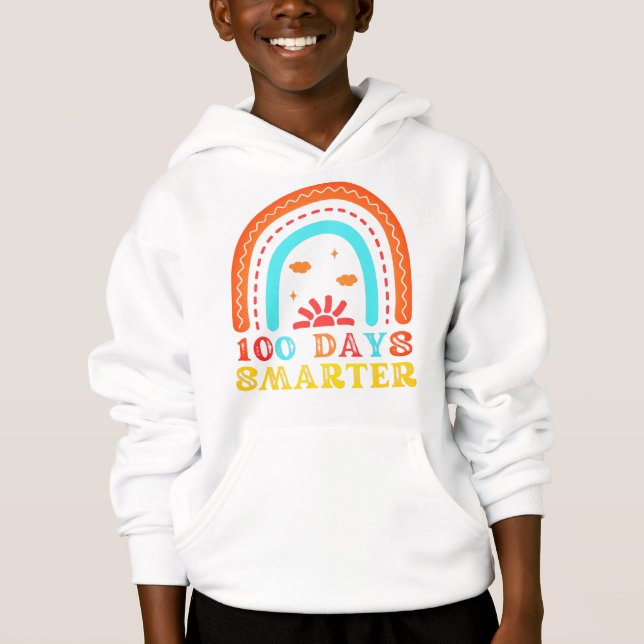 100 SKOLDAGAR - 100 DAGAR SMARTER RAINBOW T SHIRT (Framsida)