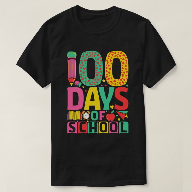100 skoldagar 100 skoldagar t shirt (Design framsida)