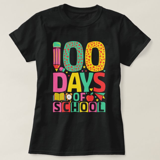 100 skoldagar 100 skoldagar t shirt (Design framsida)