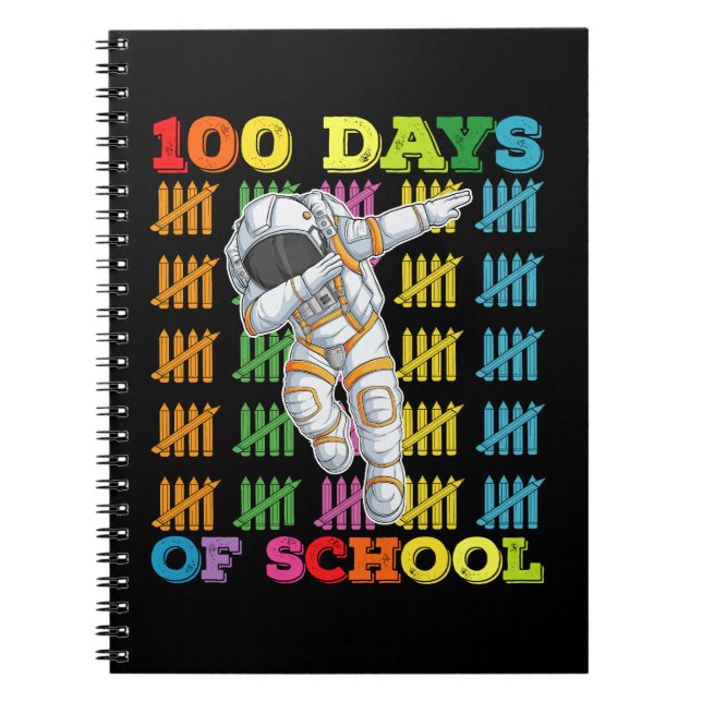 100 skoldagar Astronaut Lärarens Anteckningsbok (Framsidan)