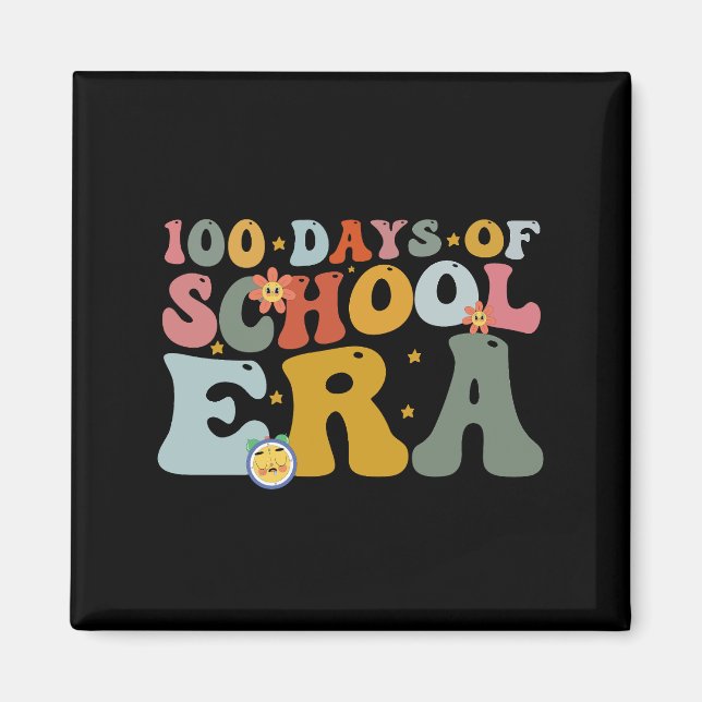 100 skoldagar era funky lärare barn magnet (Framsidan)