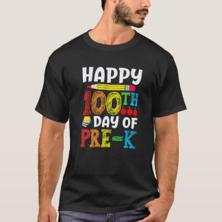 100 skoldagar för barn och förskolelärare t shirt